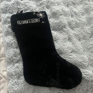 Victoria's Secret Black Velvet Christmas Stocking